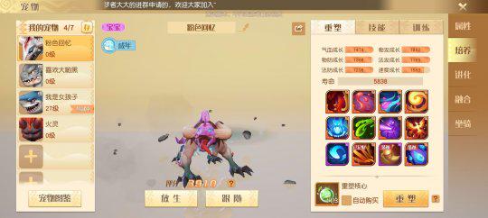梦想新大陆宠物技能都有哪些 如何搭配各种不同技能