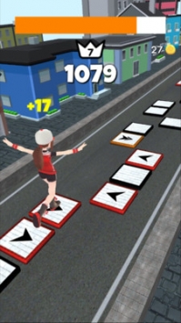 跳跃女高中生