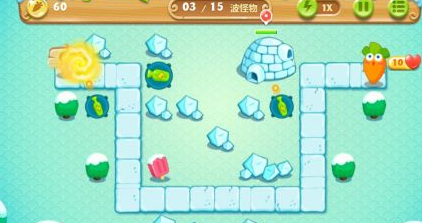 保卫萝卜挑战第一关攻略 保卫萝卜挑战第一关攻略