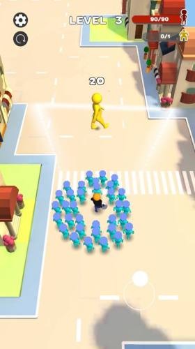 警察停止人群控制