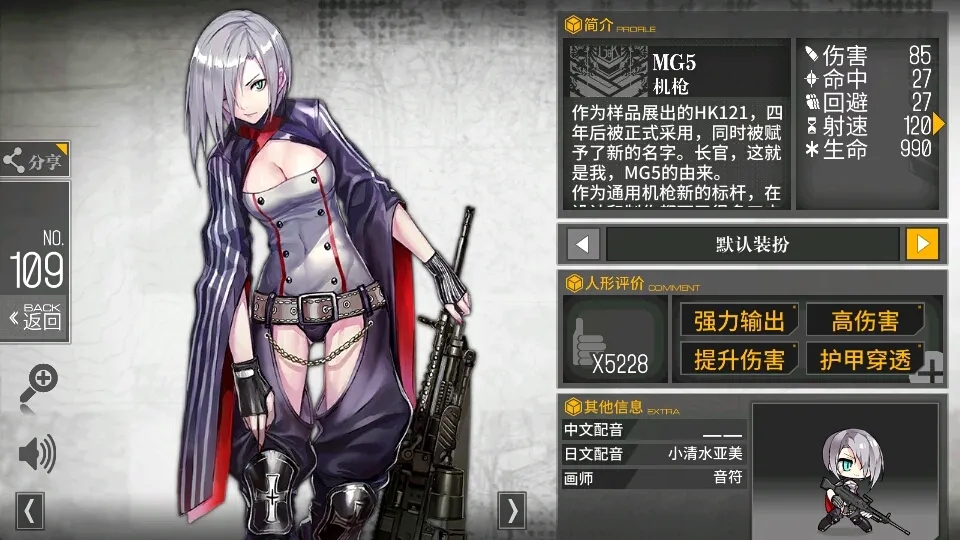 少女前线机枪排行