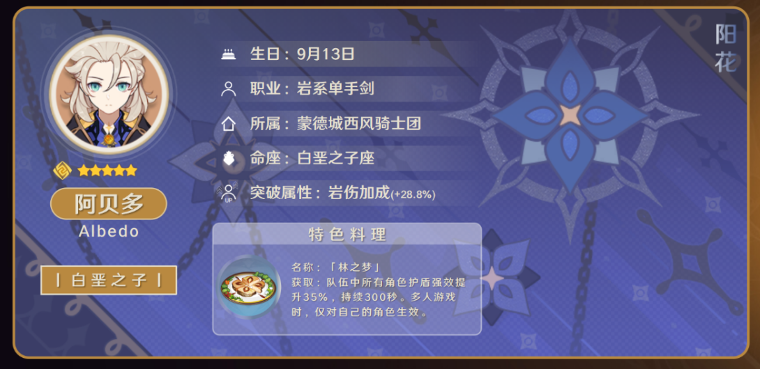 原神阿贝多培养攻略