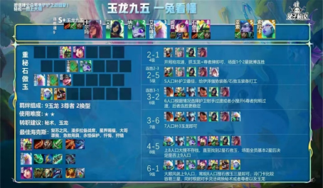 金铲铲之战玉龙石傲玉怎么玩 金铲铲之战玉龙石傲玉怎么玩