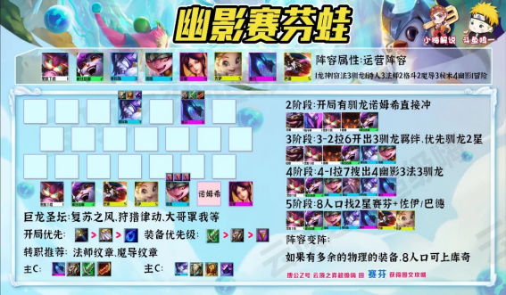 云顶之弈幽影赛芬蛙怎么玩 云顶之弈幽影赛芬蛙怎么玩