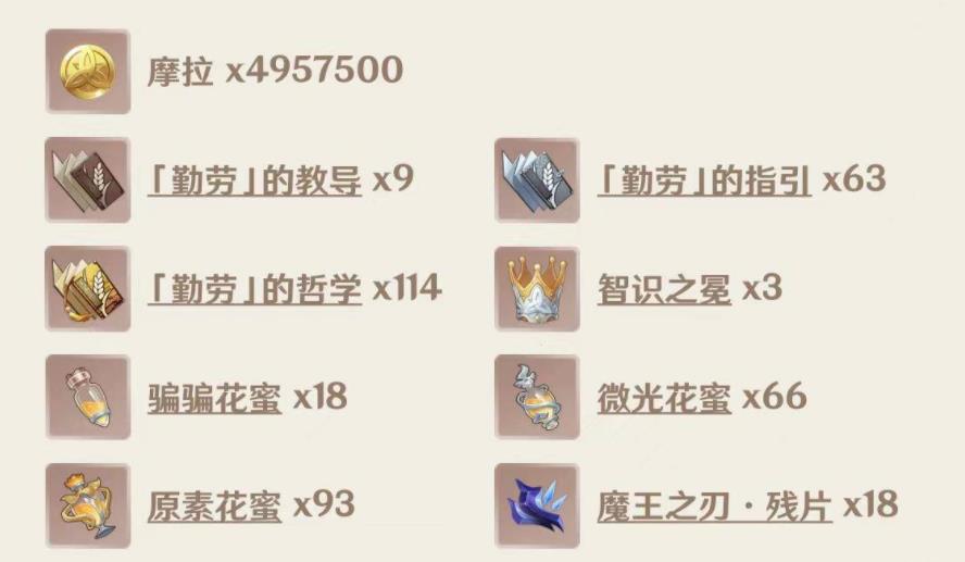 原神胡桃天赋升级材料需要哪些 原神胡桃天赋升级材料需要哪些