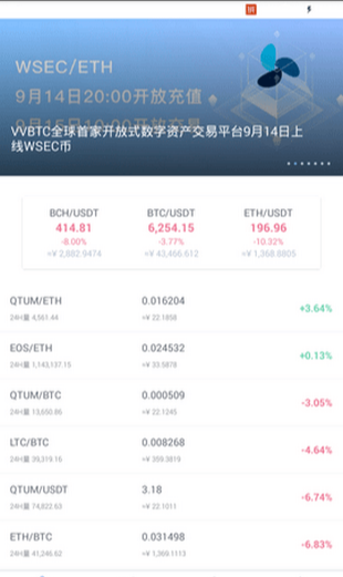 vvbtc交易所最新app