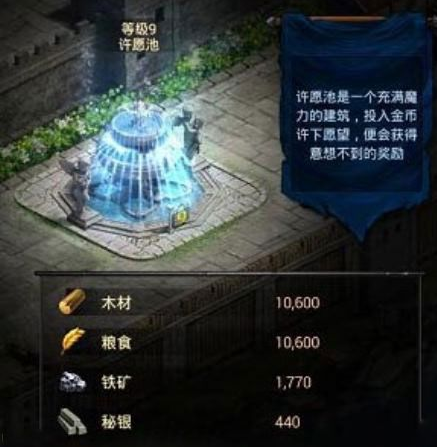 列王的纷争许愿池在哪 建筑物作用解答 列王的纷争许愿池在哪 建筑物作用解答