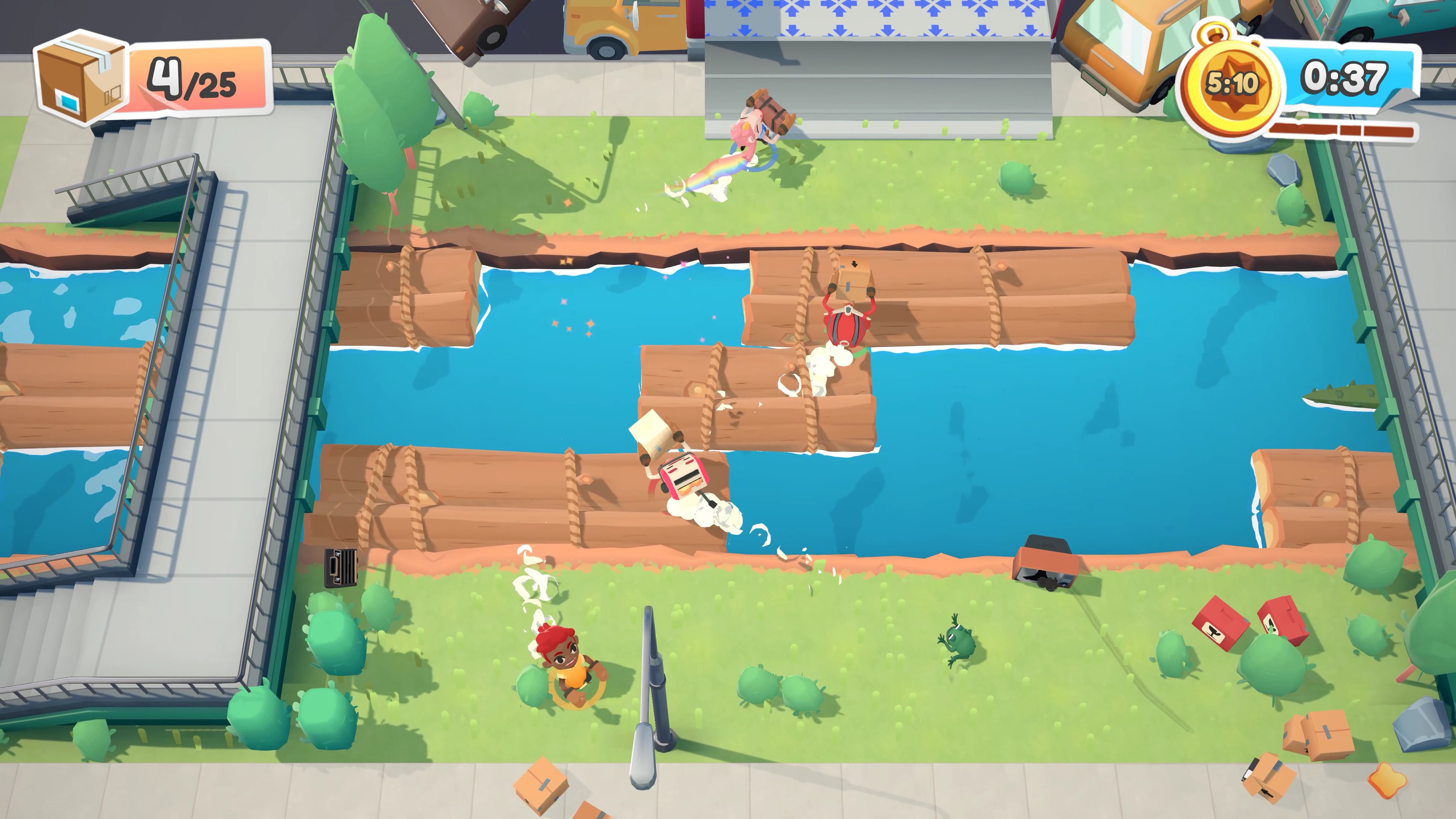 《胡闹搬家2》按照要求在规定时间内将各类货物打包上车