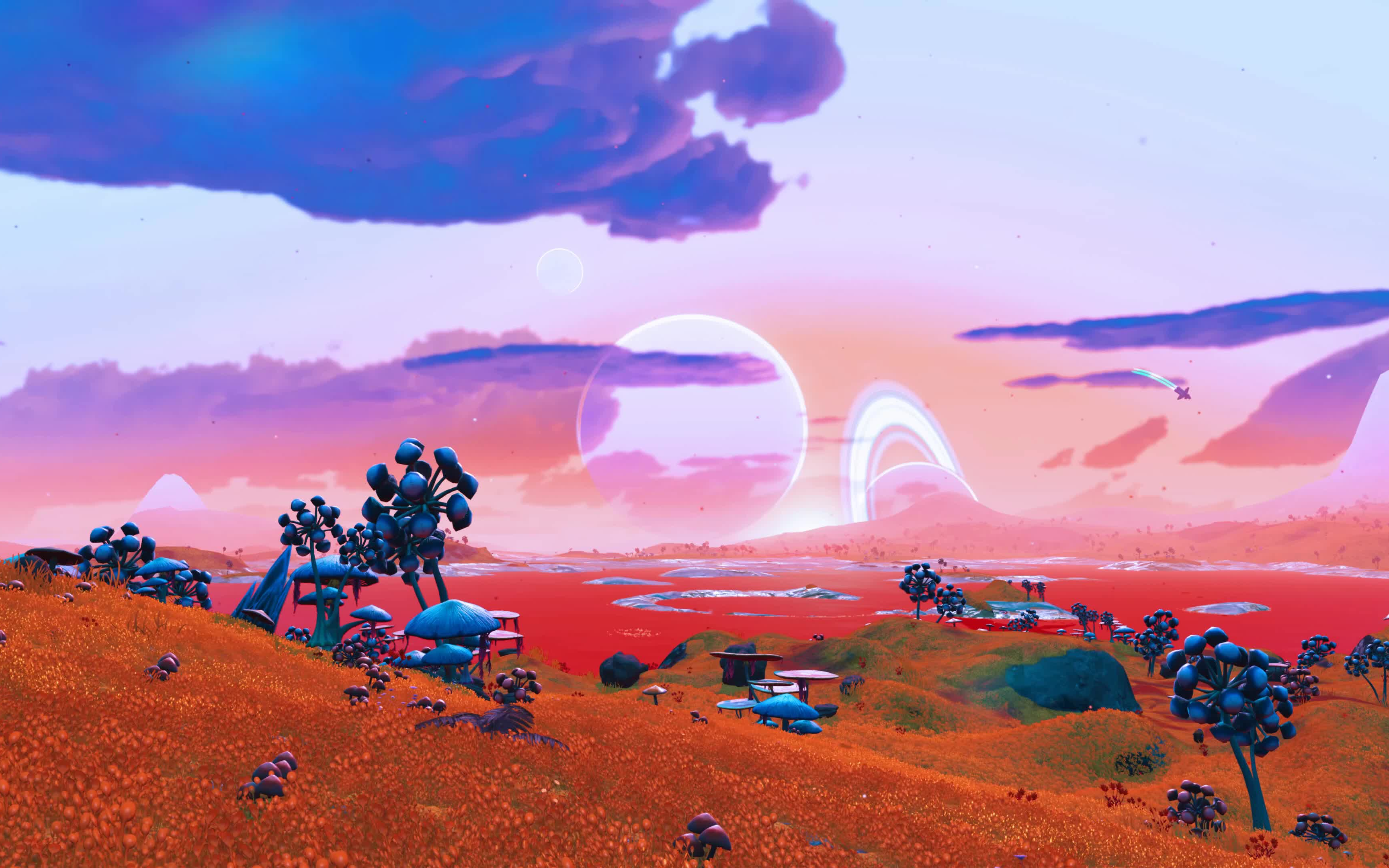 《无人深空》在各个星球之间探索收集资源材料升级装备