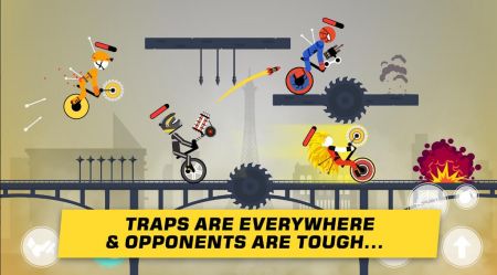 火柴人独轮车对决