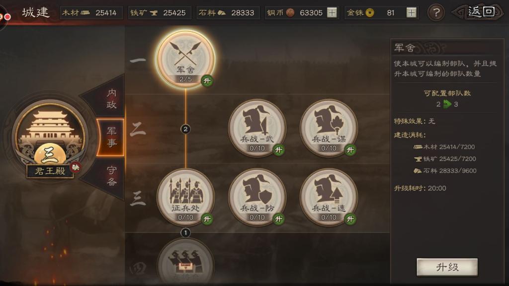 三国志战略版军舍有什么用