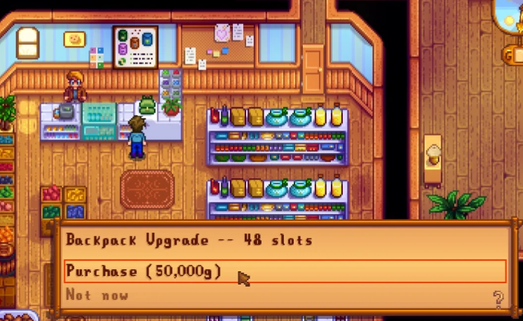 星露谷物语背包怎么扩大 星露谷物语背包怎么扩大