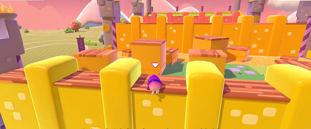 糖豆人趴在墙上怎么上去