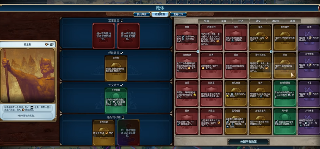 文明6大秦帝国什么政体 文明6大秦帝国什么政体