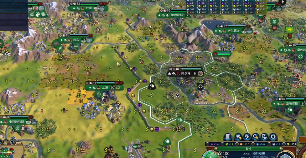 文明6秦始皇长城建在哪